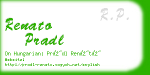renato pradl business card